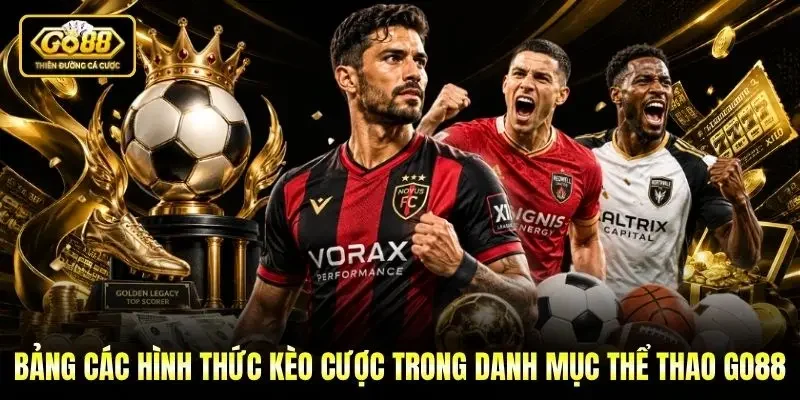 Bảng các hình thức kèo cược trong danh mục Thể thao Go88 Bảng các hình thức kèo cược trong danh mục Thể thao Go88