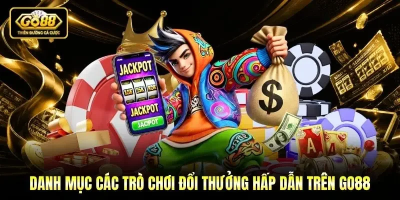 Danh mục các trò chơi đổi thưởng hấp dẫn trên Go88