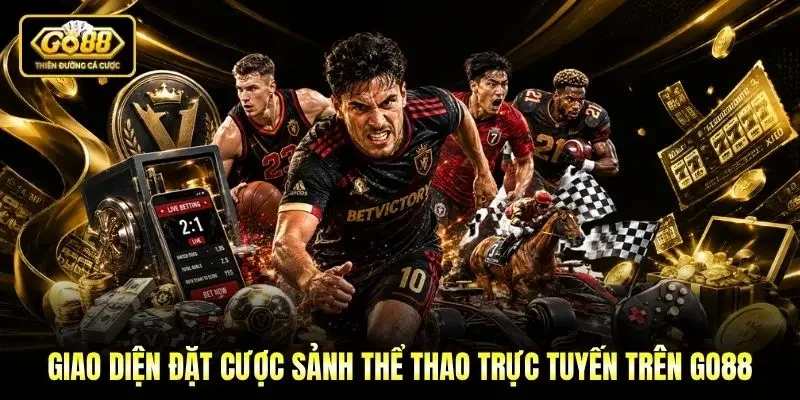 Giao diện đặt cược sảnh thể thao trực tuyến trên Go88