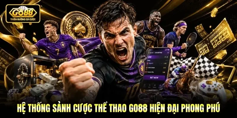 Hệ thống sảnh cược Thể thao Go88 hiện đại phong phú Hệ thống sảnh cược Thể thao Go88 hiện đại phong phú