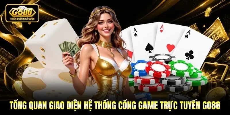 Tổng quan giao diện hệ thống cổng game trực tuyến Go88